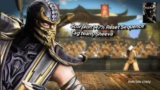 Scorpion 147% Reset Combo Sequence (nun too crazy) - MK9 Tag Team