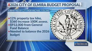 Property tax increases included in City of Elmira 2026 budget proposal