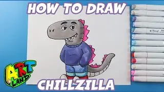 How to Draw Chillzilla | Godzilla Chill Guy Meme