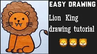 Lion King drawing tutorial#shorts #viral #lion #sher #simba #art #youtubeshorts @M10SQUAD1