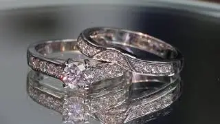 1 CARAT DIAMOND ENGAGEMENT & WEDDING RING #torontoengagementrings #uniquediamondsetting #customring