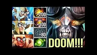 Brutal Doom Carry vs Magic +380 GPM Build Godlike Gameplay by Synderen Dota 2