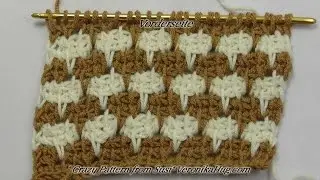 Tunisian Crochet - Crazy Pattern from Susi