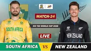 SOUTH AFRICA VS NEW ZEALAND ICC T20 WC 2026 MATCH 24 LIVE | SA VS NZ LIVE COMMENTARY