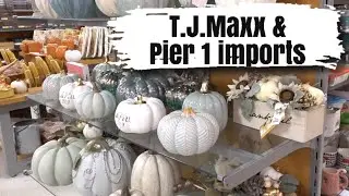 FOLLOW ME AT T.J.Maxx | PIER 1 IMPORTS - fall decor -pumpkins- fall tables setting- glamour