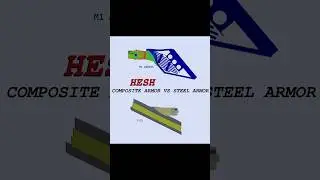 HESH 💥 Composite Armor vs Steel Armor #simulation #tank #engineering