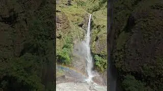 Boong Waterfall - Annapurna - Nepal 🇳🇵#mountains #waterfall #water #nepal  #anapurna #himalaya #joy