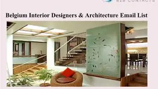Belgium Interior Designers & Architecture Email List