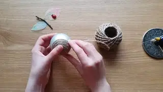 Apple decoration out of jute rope | Jute craft ideas