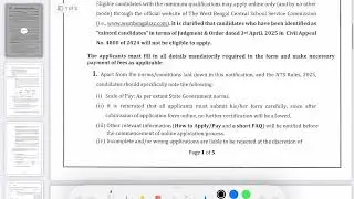 WBSSC Group C and D Recruitment | Official Notification Out | Total Vacancy 8477 Exam Pattern
