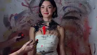 Photoshoot - Bandage and Body Paint - with Isa Beauty Model