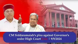 CM Siddaramaiah | K.Shashi Kiran Shetty | High Court live | 9/9/2024 | Muda Case