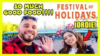 Eating Festival of Holiday Foods and MORE with JORDIE! Part 1 | Disneyland | DCA