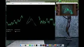 Heliosphan with Aphex Twin logo in oscilloscope (Oscilloscope Music)