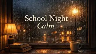 Rain on a School Night 🌧️ | Sleep, Homework, Calm Focus (10 Hours)