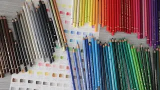 RE-SWATCHING MY FABER CASTELL POLYCHROMOS PENCILS + FINISHING THE MOUNTAIN LION DRAWING