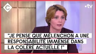 Polémique sur le tweet de J-L Mélenchon après l'agression de J-B Trogneux - C à Vous - 18/05/2023