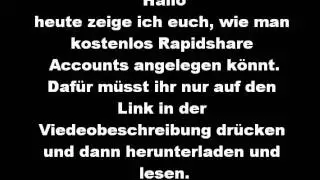 Kostenlose Rapidshare Accounts --- Free Rapidshare Account's