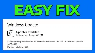 How To Fix Microsoft Defender Antivirus Update Error KB2267602