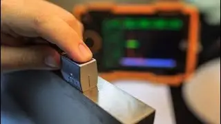 । हिंदी । Angle Probe Calibration using Ultrasonic Flow Detector Machine (Hindi)