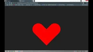 Make heart with the help of pure html and css