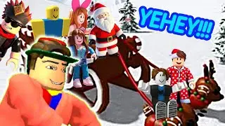 SLEIGH RIDE TO CHRISTMAS LAND | Roblox walkthrough 