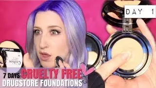 Wet N Wild MEGA CUSHION Foundation 7 DAYS of CRUELTY FREE DRUGSTORE Foundations!