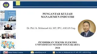 Kuliah Perdana Manajemen Industri Pendidikan Teknik Mekatronika 2024