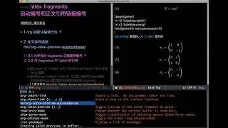 org mode latex fragments 公式自动编号和公式引用链接描述自动编号