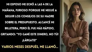 A las 4 a m , mi esposo me ech&oacute; por no seguir los consejos de su mam&aacute; sobre el presupuesto