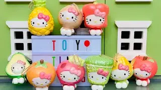 Hello Kitty Fruit and Veggie Squishies, Part 2 | Toy Tiny