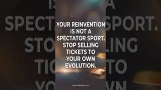 Your reinvention isn't a spectator sport Stop selling tickets to your own evolution #genx #realtalk