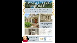 Large Executive Home 1 Mile from Lake Lanier w/virtual tour