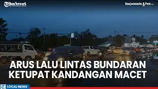 Arus Lalu Lintas di Sekitaran Bundaran Ketupat Kandangan HSS Terpantau Padat
