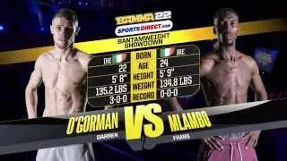 BAMMA 22:  Darren O'Gorman vs Frans Mlambo
