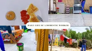 My Daily Routine As A Housemaid in Iraq.#domesticworker #housemaid #housemaidlife #kadama #cleaning