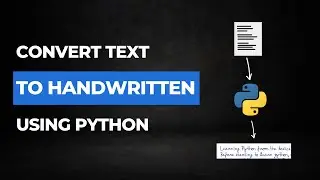 Convert Text to Handwritten using python | play YouTube videos using python | Tamil Cookies