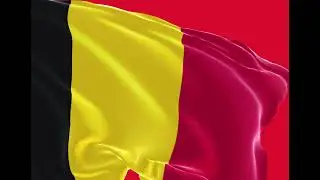 Waving Belgium Flag,  3D Animated Belgium flag Relaxation Video, Belgium independents day