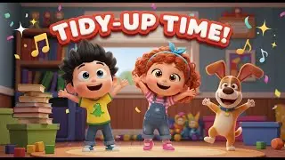 New Tidy-Up Time Song for Kids | Clean Up song | Rowy Rhymes
