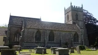 Churches by the southern Cotswolds escarpment