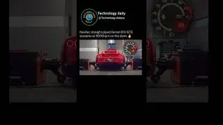 Novitec straight piped Ferrari 812 GTS screams at 9000rpm on the dyno #technology #shorts