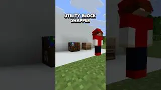 Easy Utility Block Swapper In Minecraft! #minecraft #survival #minecrafttutorial