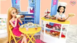 Barbie doll Bakery Playset Unboxing Review Boneka Barbie Toko roti Mainan Boneca Padaria
