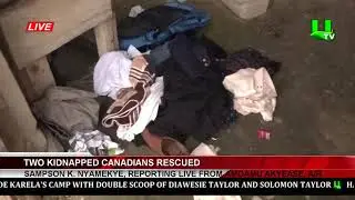 Find out about where the 2 abducted Canadians were rescued