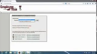 Employee Kiosk - Login Tutorial