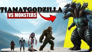 Tiamat Godzilla VS Giant Monster | 3D Monsters Size Comparison 2025