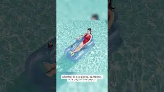 Inflatable lounger: perfect for pool floats & stylish comfort