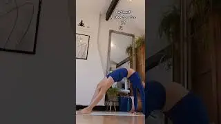 Transitioning from Bridge Pose to Wheel Pose#backbend #yogapostures #asana #tutorial #sports#shorts