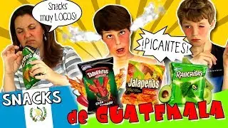 PROBANDO snacks de GUATEMALA... 🇬🇹 &iexcl;&iexcl;PICANTES!!! 🌶💥 Ranchitas, JALAPE&Ntilde;OS, Taqueritos,  &iexcl;y M&Aacute;S!