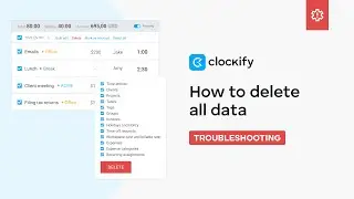 How to Delete All Data in Clockify
